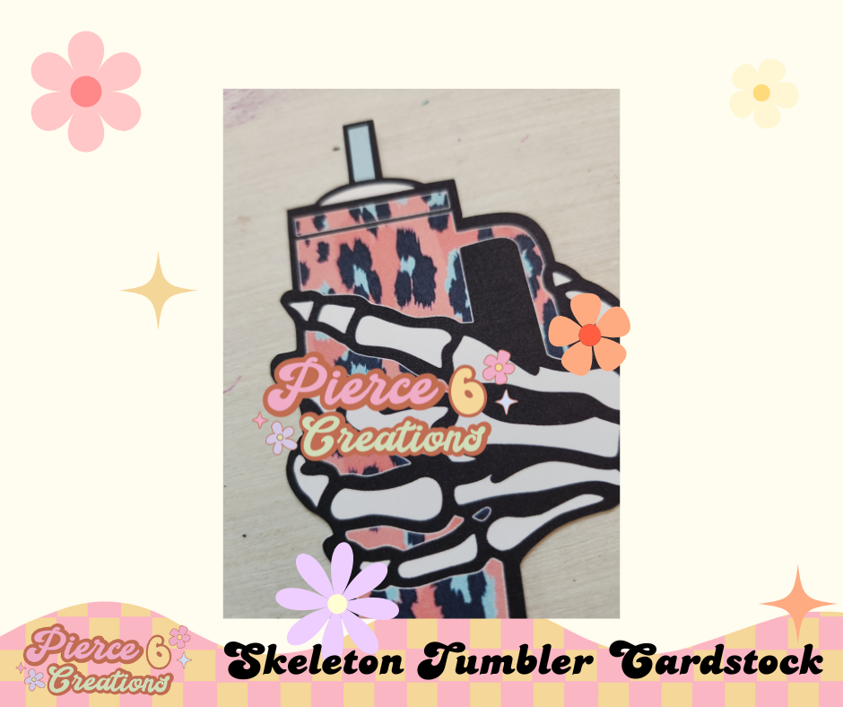 SKELETON TUMBLER CARDSTOCK