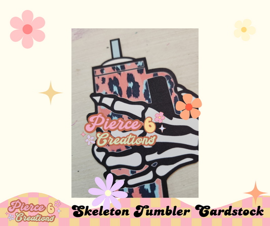 SKELETON TUMBLER CARDSTOCK