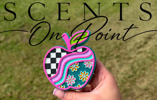 Checkered Floral Apple Mold