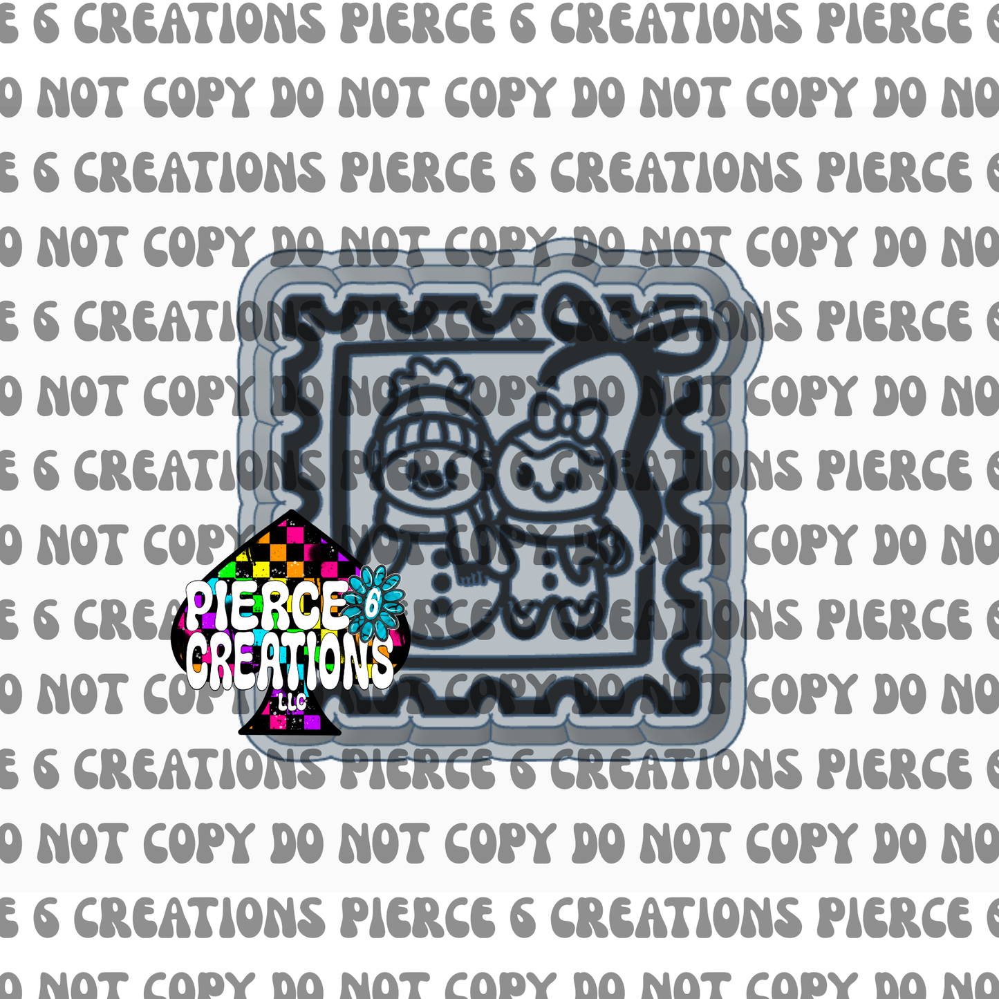 Snowman & Gingerbread Stamp Mold