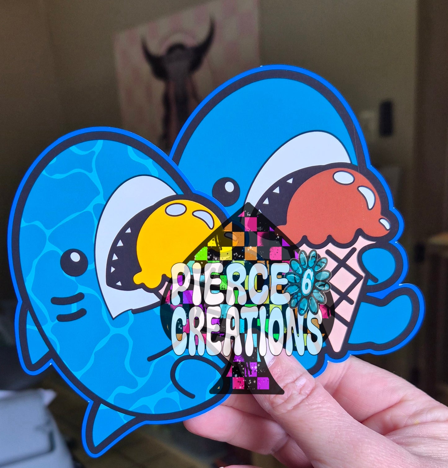 Ice Cream Shark Cardstock