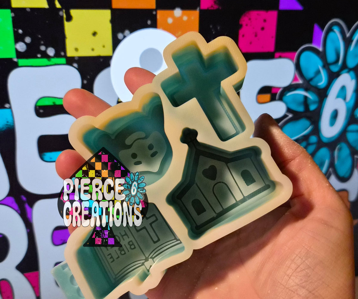 Jesus/Christian Charm/Vent Mold