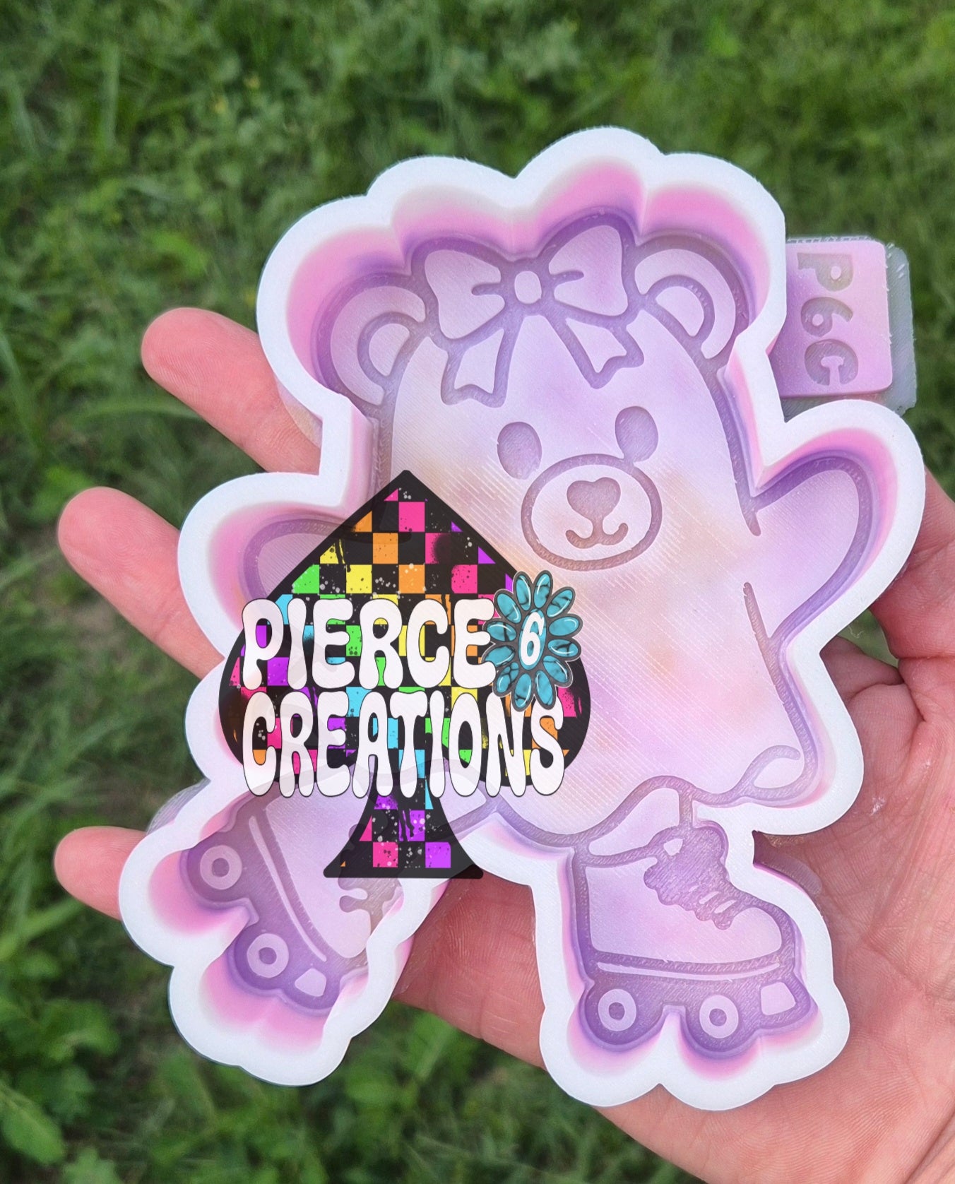 Skating Ghost Bear Mold